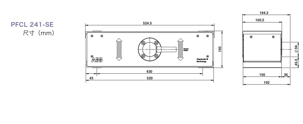 瑞典ABB傳感器 PFCL241-SE外形尺寸圖